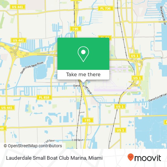 Lauderdale Small Boat Club Marina map