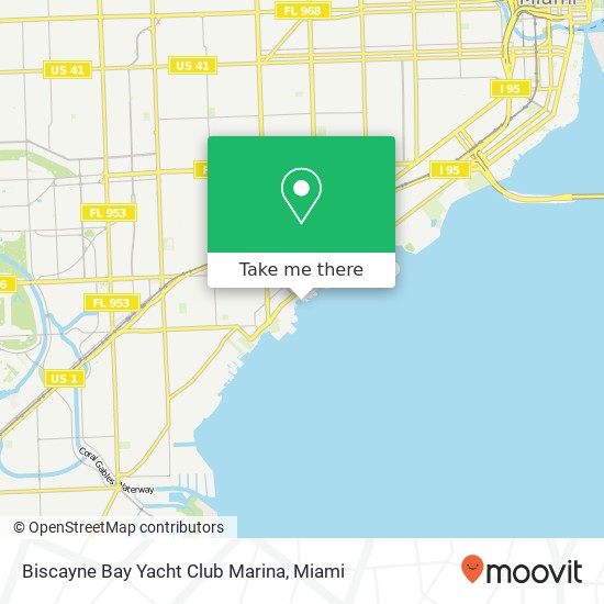 Biscayne Bay Yacht Club Marina map