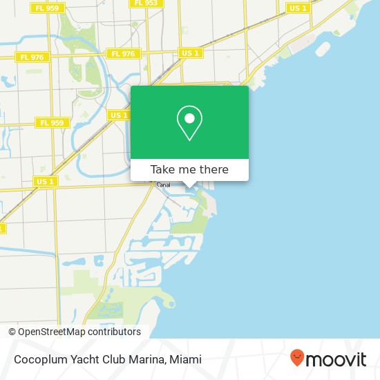 Mapa de Cocoplum Yacht Club Marina