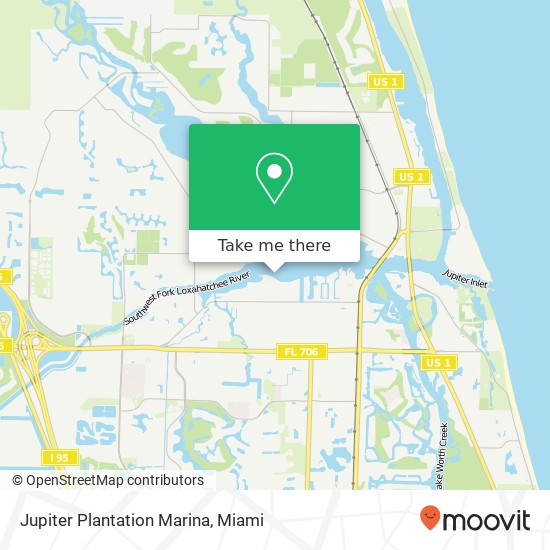 Mapa de Jupiter Plantation Marina
