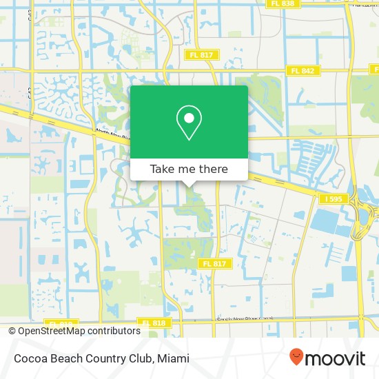 Cocoa Beach Country Club map