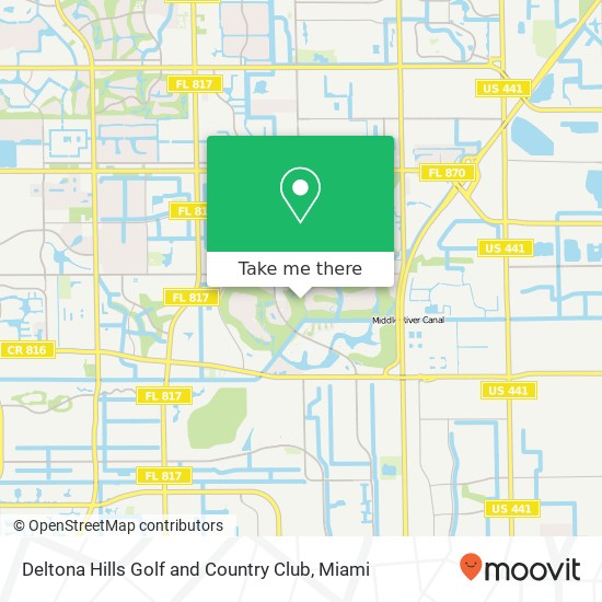 Mapa de Deltona Hills Golf and Country Club