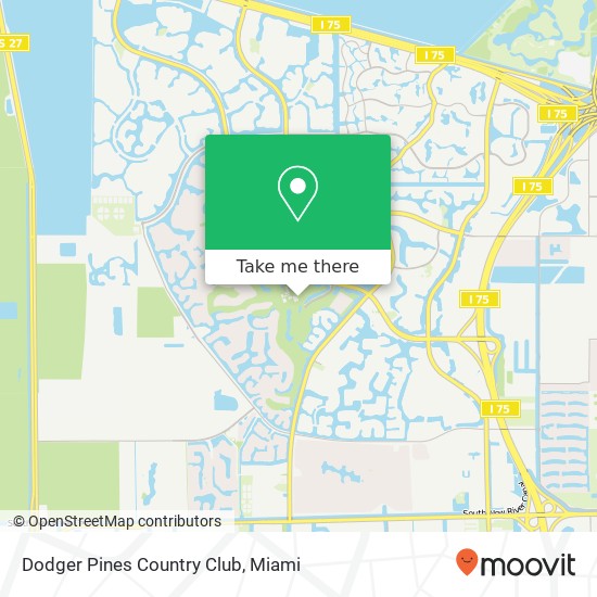 Dodger Pines Country Club map