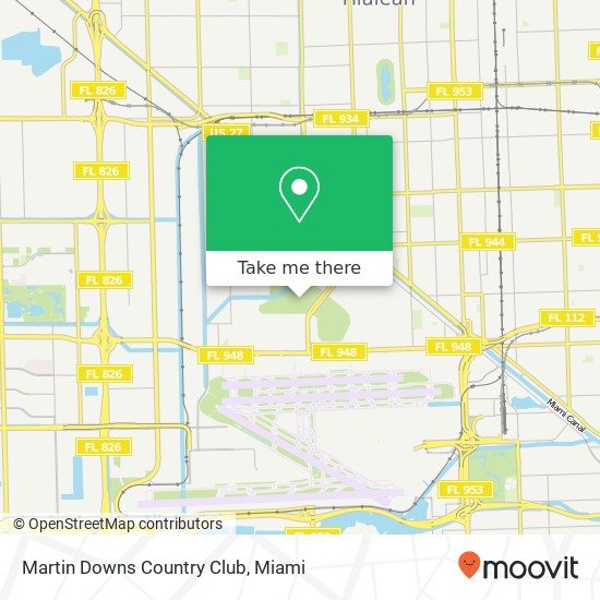 Martin Downs Country Club map