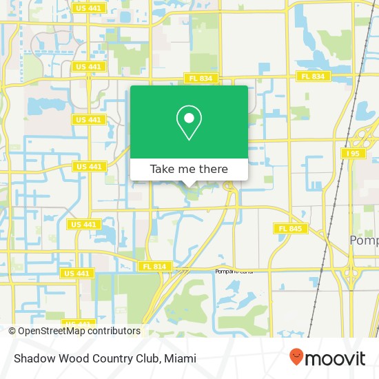 Mapa de Shadow Wood Country Club