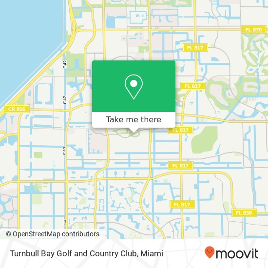 Mapa de Turnbull Bay Golf and Country Club