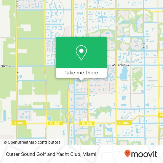 Cutter Sound Golf and Yacht Club map