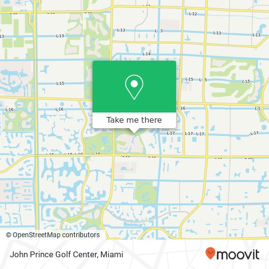 John Prince Golf Center map