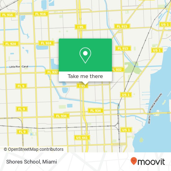 Shores School map