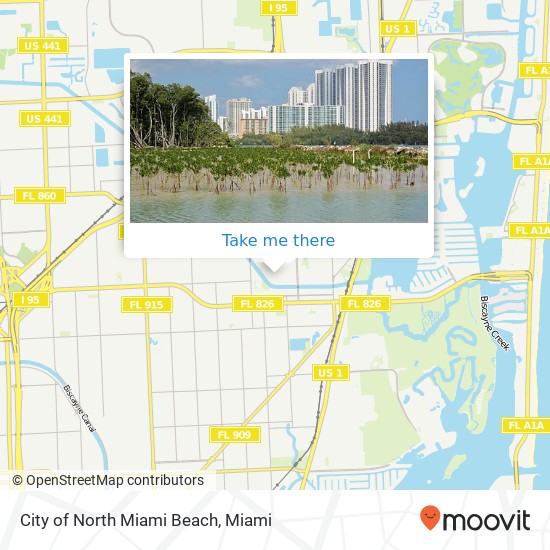 City of North Miami Beach map