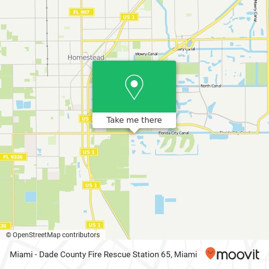 Mapa de Miami - Dade County Fire Rescue Station 65
