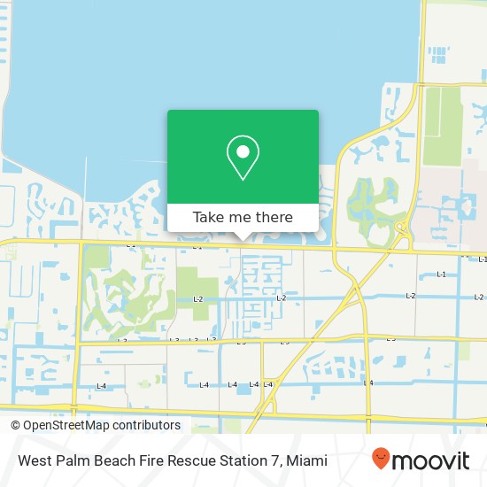 Mapa de West Palm Beach Fire Rescue Station 7