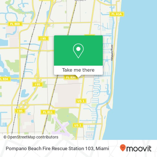 Mapa de Pompano Beach Fire Rescue Station 103