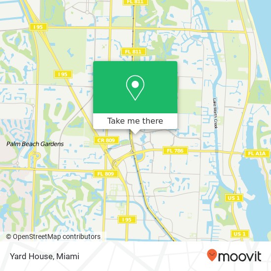 Yard House map