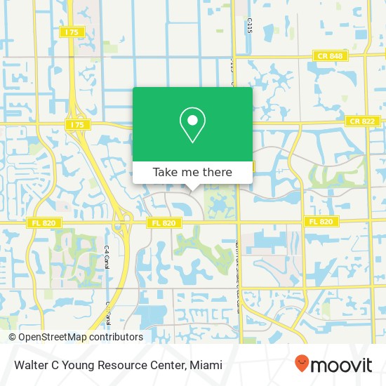 Walter C Young Resource Center map