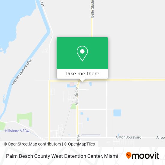 Palm Beach County West Detention Center map