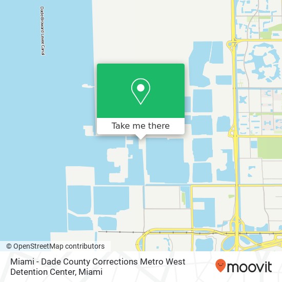Mapa de Miami - Dade County Corrections Metro West Detention Center