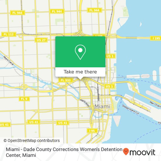 Miami - Dade County Corrections Women's Detention Center map