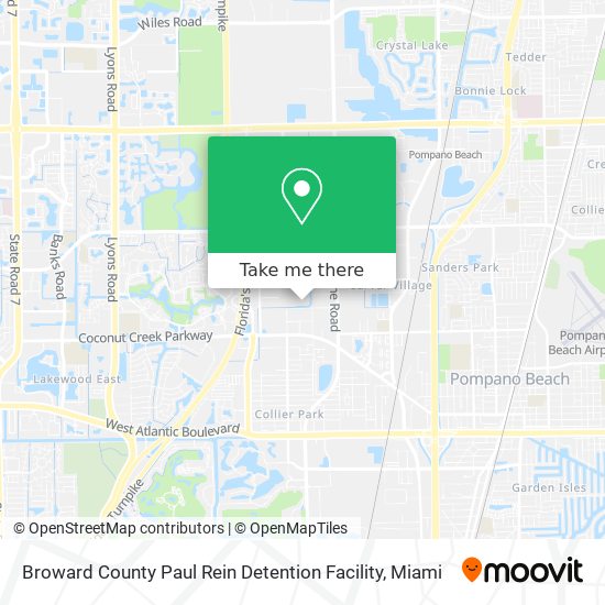 Broward County Paul Rein Detention Facility map