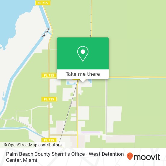 Mapa de Palm Beach County Sheriff's Office - West Detention Center