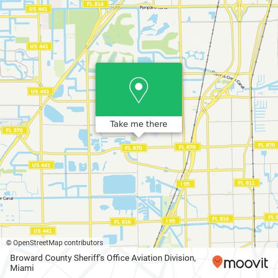 Mapa de Broward County Sheriff's Office Aviation Division