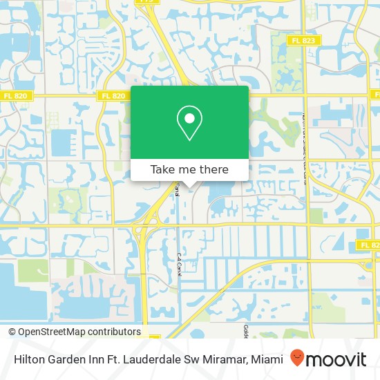 Mapa de Hilton Garden Inn Ft. Lauderdale Sw Miramar