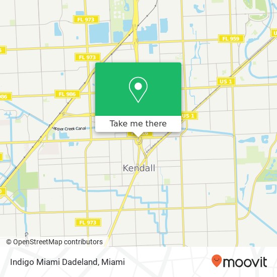 Mapa de Indigo Miami Dadeland