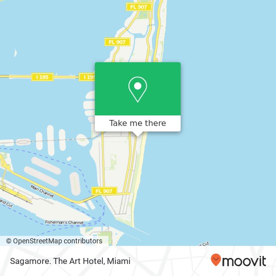 Sagamore. The Art Hotel map