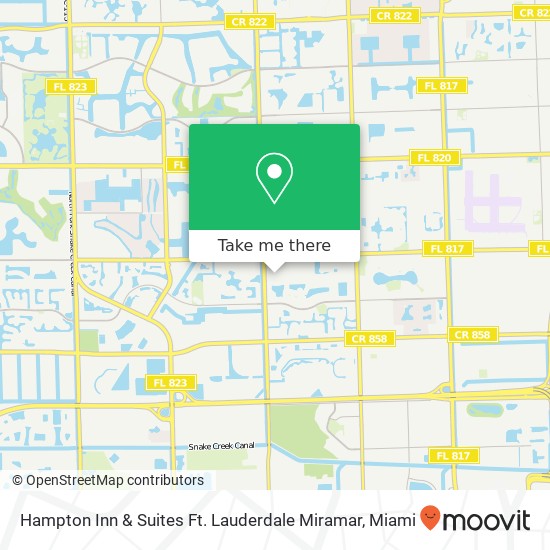 Mapa de Hampton Inn & Suites Ft. Lauderdale Miramar