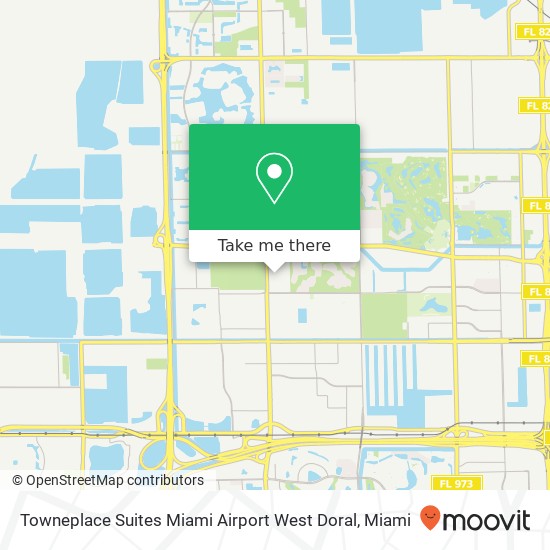 Towneplace Suites Miami Airport West Doral map