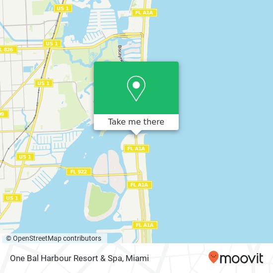 One Bal Harbour Resort & Spa map
