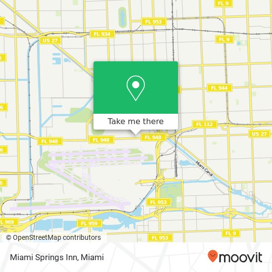 Mapa de Miami Springs Inn