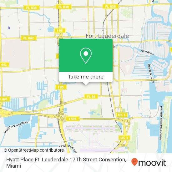 Mapa de Hyatt Place Ft. Lauderdale 17Th Street Convention