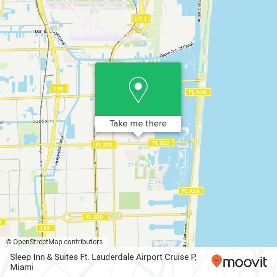 Mapa de Sleep Inn & Suites Ft. Lauderdale Airport Cruise P