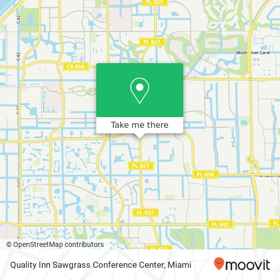 Quality Inn Sawgrass Conference Center map
