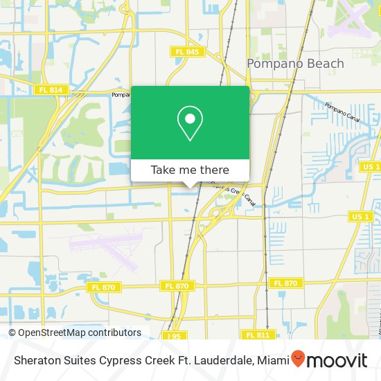 Mapa de Sheraton Suites Cypress Creek Ft. Lauderdale