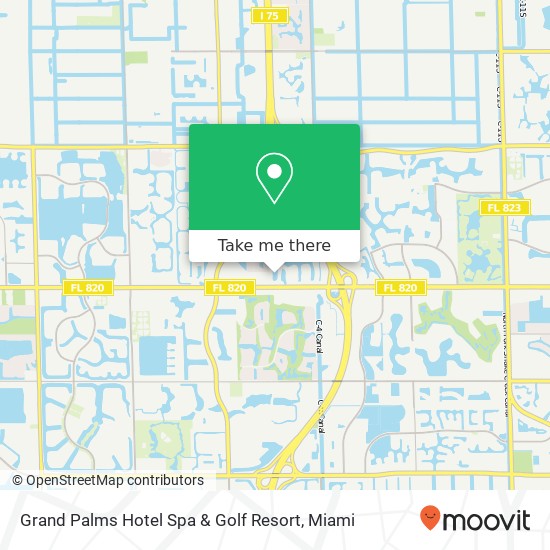 Grand Palms Hotel Spa & Golf Resort map