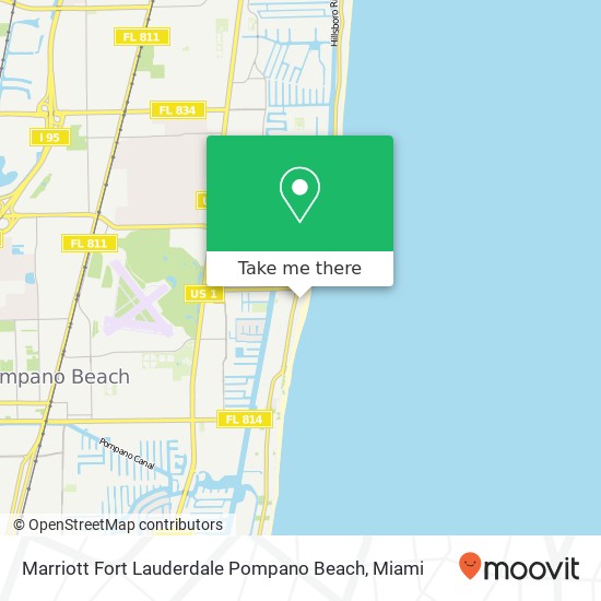 Marriott Fort Lauderdale Pompano Beach map