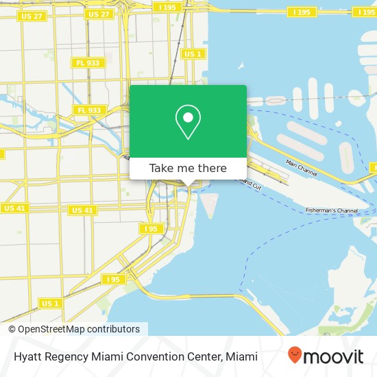 Hyatt Regency Miami Convention Center map