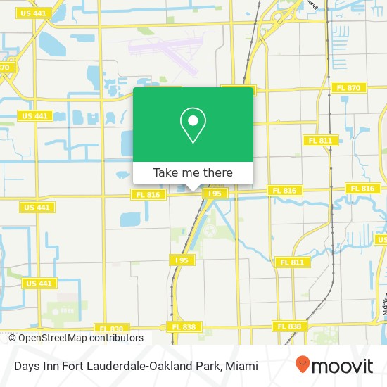 Mapa de Days Inn Fort Lauderdale-Oakland Park