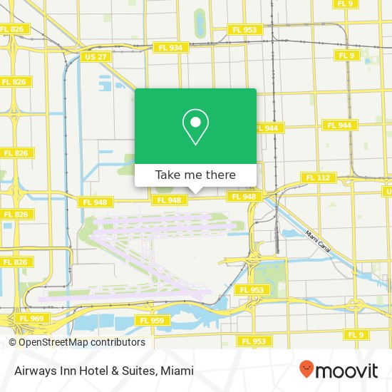Airways Inn Hotel & Suites map