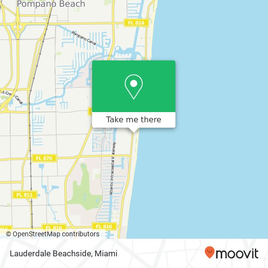 Mapa de Lauderdale Beachside