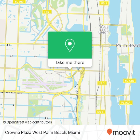 Mapa de Crowne Plaza West Palm Beach