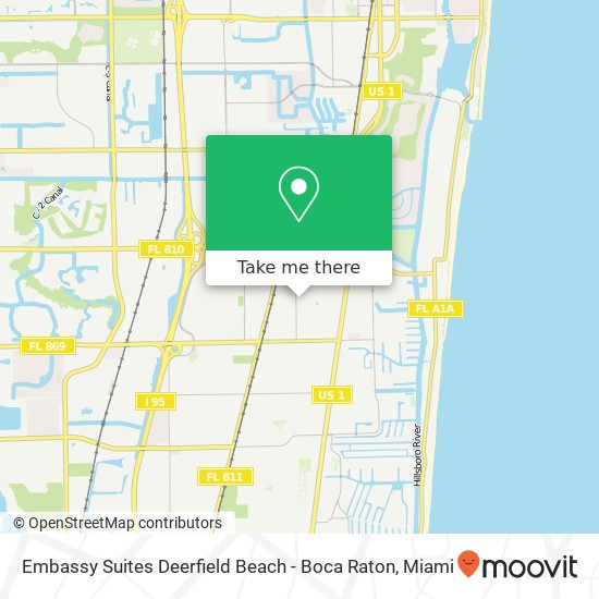 Embassy Suites Deerfield Beach - Boca Raton map