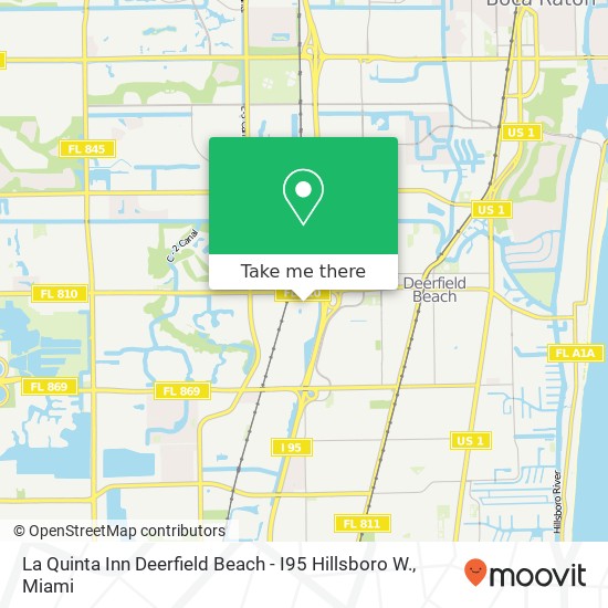 La Quinta Inn Deerfield Beach - I95 Hillsboro W. map