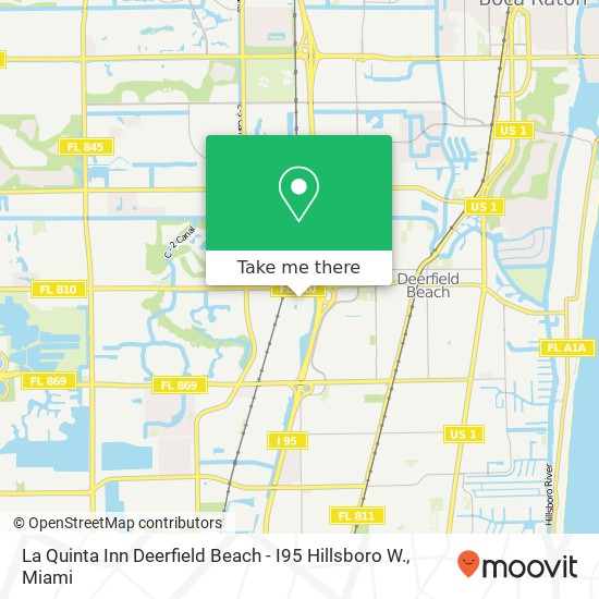 Mapa de La Quinta Inn Deerfield Beach - I95 Hillsboro W.