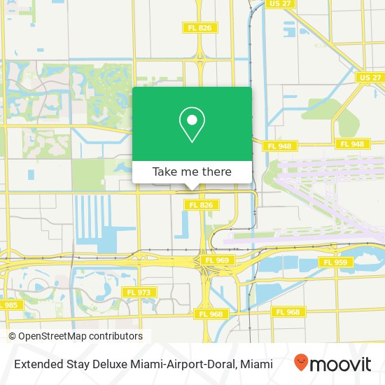 Extended Stay Deluxe Miami-Airport-Doral map