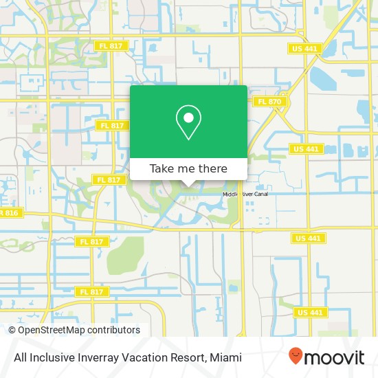 Mapa de All Inclusive Inverray Vacation Resort