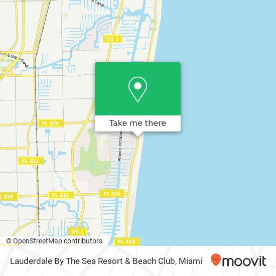 Mapa de Lauderdale By The Sea Resort & Beach Club
