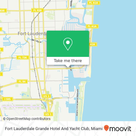 Mapa de Fort Lauderdale Grande Hotel And Yacht Club